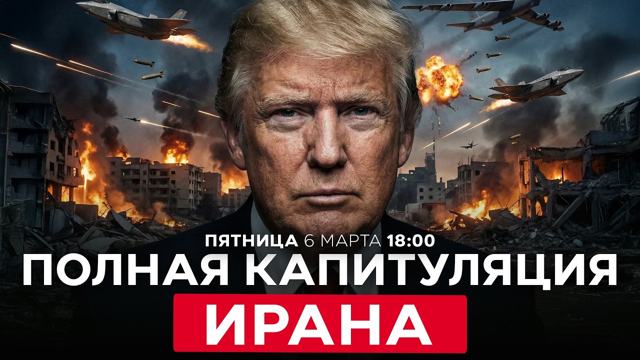 ТРАМП: СДЕЛКИ С ИРАНОМ НЕ БУДЕТ! ТОЛЬКО ПОЛНАЯ КАПИТУЛЯЦИЯ. СПЕЦЭФИР. 6 марта 18:00