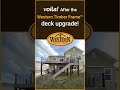 Deck Delight: Witness the Before &amp; After Western Timber Frame Touch!