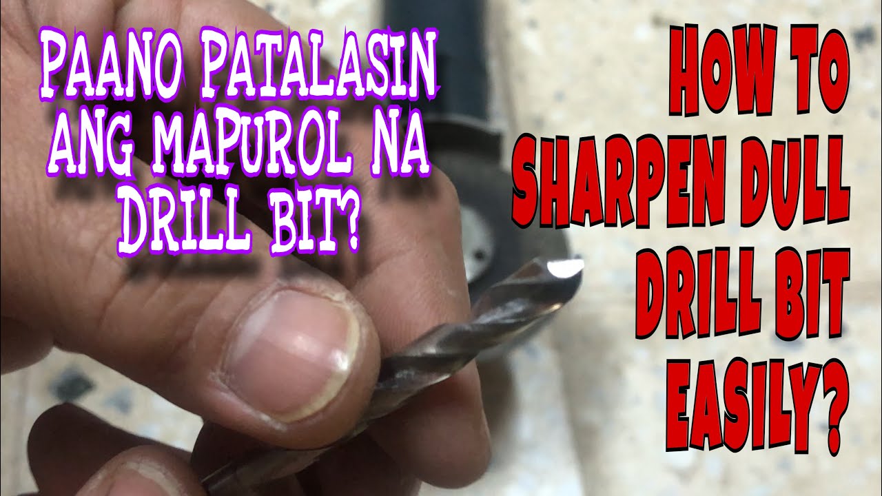 HOW TO SHARPEN DULL DRILL BIT USING ANGLE GRINDER?