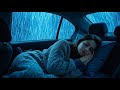 Soft Rain on Windshield During a Lonely Night for Deep Sleep and Comfort