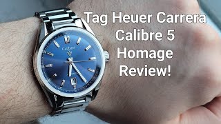 Cadisen C8227M Tag Heure Carrera Calibre 5 Homage Review