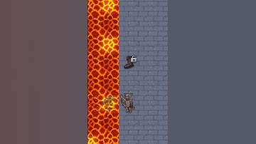 Getting hit with a lava glob so hard you fly! (Dwarf Fortress) #shorts