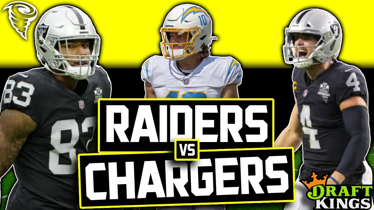DRAFTKINGS SHOWDOWN WEEK 4 MONDAY NIGHT PICKS RAIDERS vs CHARGERS NFL