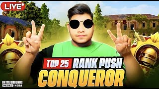 CONQUEROR PUSH OR WHAT  | CLASSIC HACKER IS HERE | BGMI LIVE