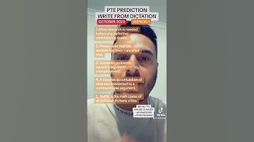PTE LISTENING - WRITE FROM DICTATION PREDICTION || PTE BY NIKHIL #nikhilpte