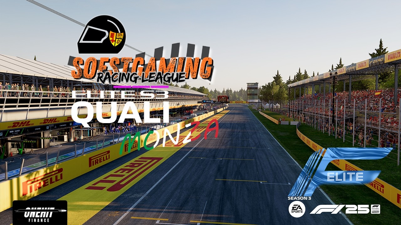 Soestgaming Racing League Elite| Season 3 | Quali 9 | Monza | powered by OneHit Finance