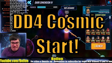 Dark Dimension 4 Node 7 (Cosmic 1) Day 1-2! Marvel Strike Force