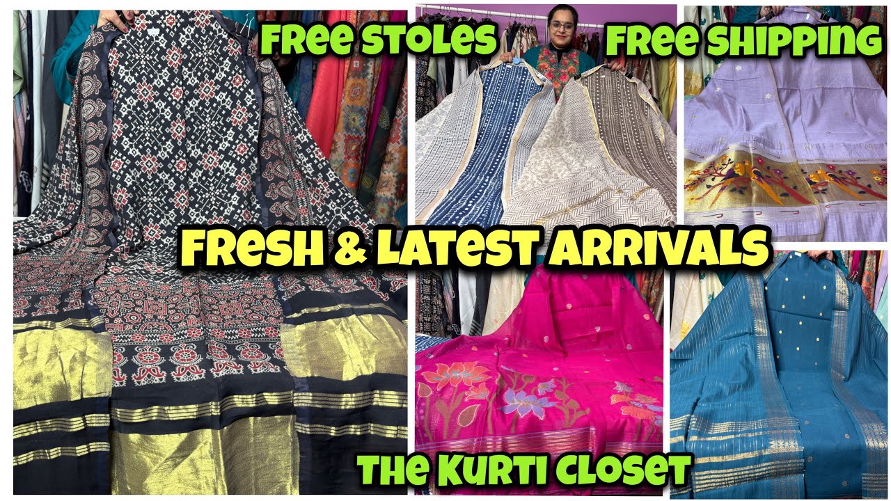 Latest Patola, Handloom Cotton, Jamdani Suits Collection | Free shipping |Shwetadhiraj