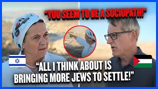 Journalist Utterly DUMBFOUNDED as Israeli Settler Speaks Her Mind on Arabs