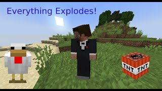 Minecraft, But All Mobs Explode...