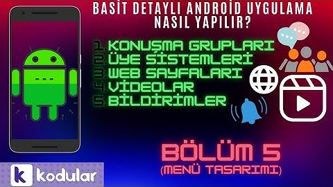 Mobil Blog Uygulaması Nasıl Yapılır ? Bölüm 5 Ana Menü Android Uygulama Yapımı Kodular Platformu