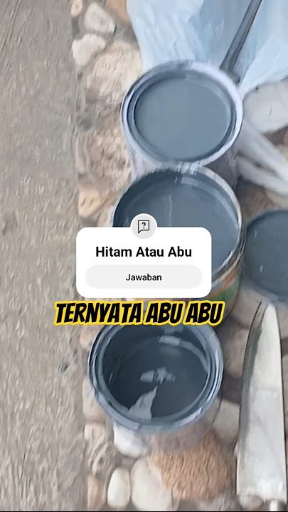 Hitam Atau Abu (Ternyata Abu Abu)