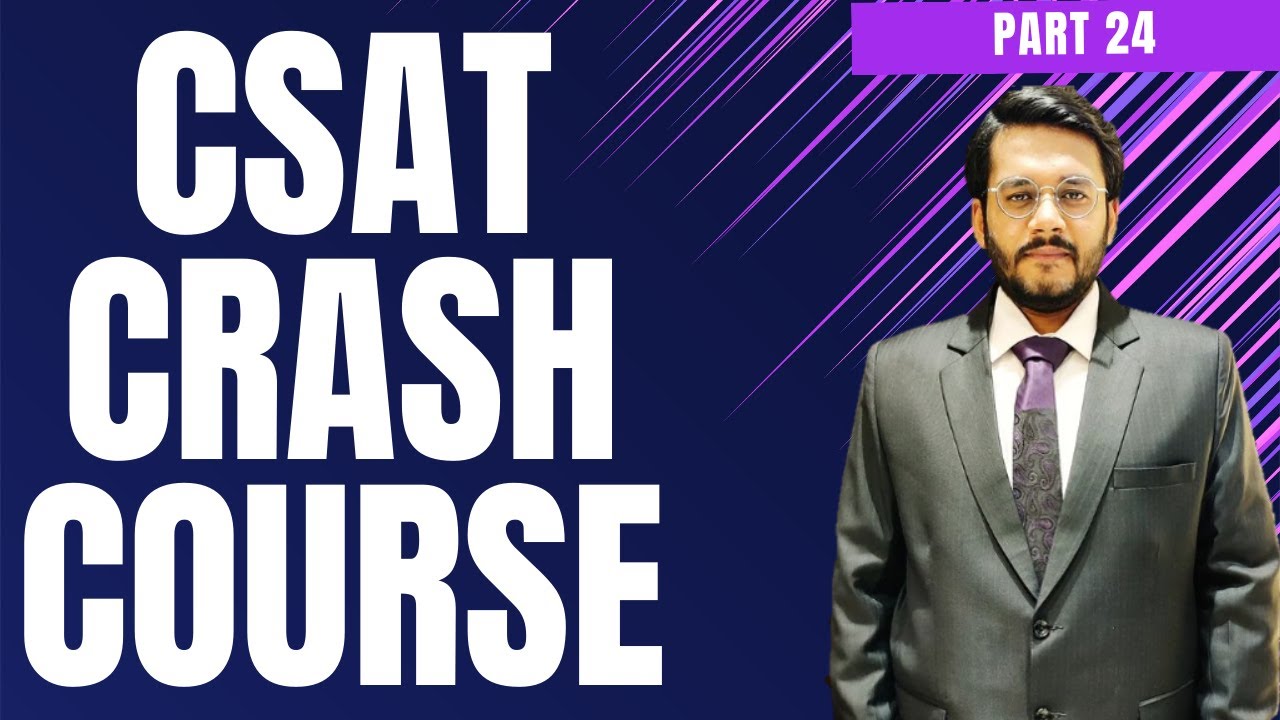 CSAT Crash Course - UPSC Prelims 2024 - Time, Speed, Distance - Part 24 ...