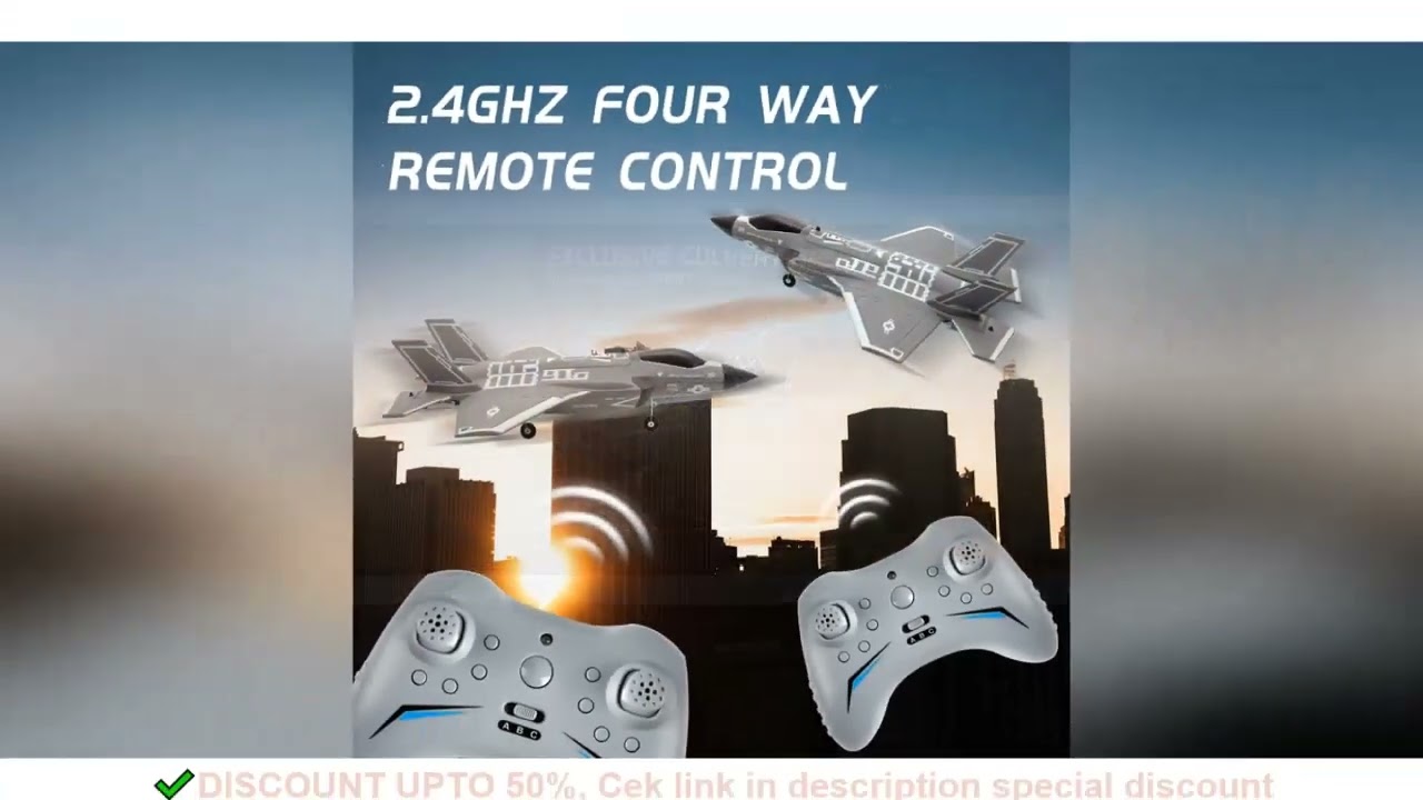 FX9635 Four Channel Remote Control Aircraft F35 Culvert Fighter Brushless Motor Fixed Wing Foam