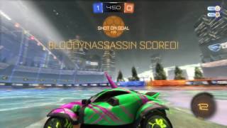 Exotic Lime Lightning wheels Rocket League®