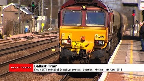 EWS 66174 and 66025 Diesel Locomotives 