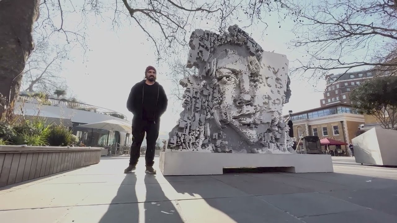 VHILS at BEYOND THE STREETS LONDON - Saatchi Gallery