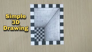 Easy 3D Drawing | How to draw 3d steps in a Hole & Art  illusion screenshot 5