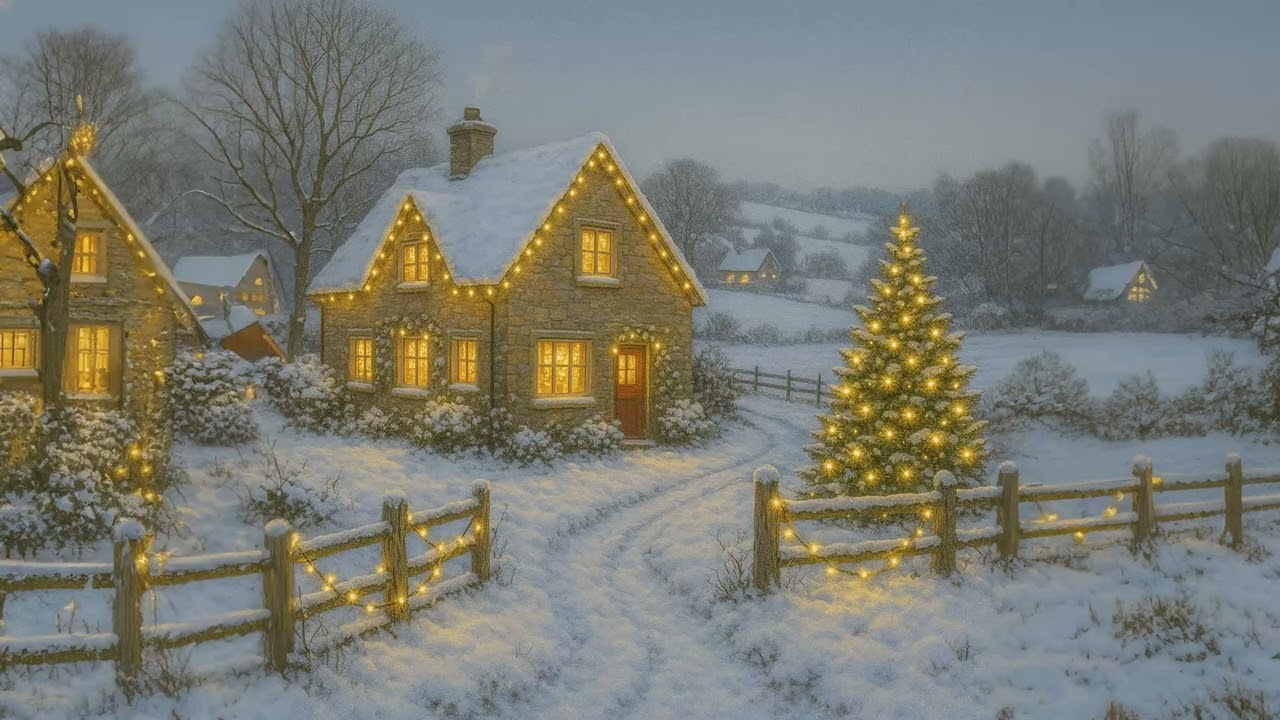 Christmas Jazz Ambience 🎄 4 Hours | Cozy Wallpaper for Samsung Frame & No-Frame TVs