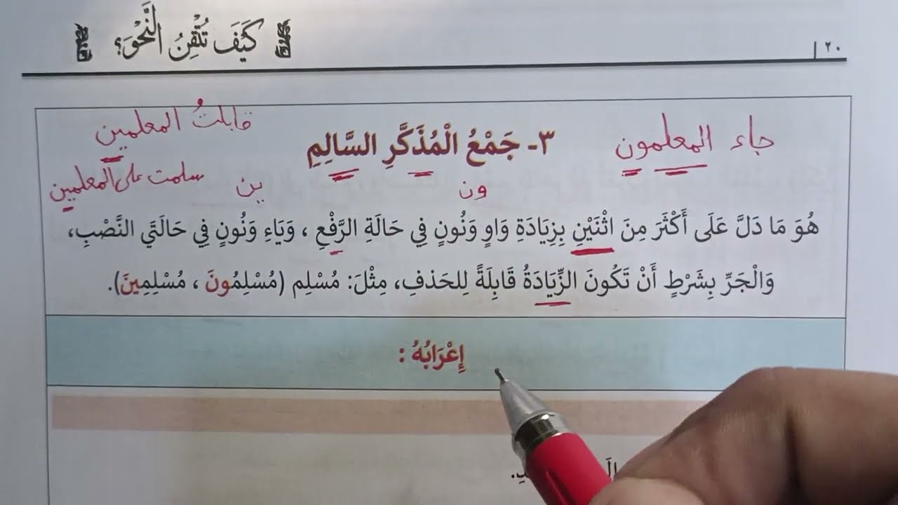 جمع المذكر السالم والملحق به - كيف تتقن النحو؟