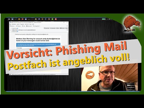 Mailbox Size Warning for account - Achtung Phishing