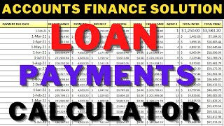 fully automatic accounting software in excel | Car loan Calculator | loan payment calculator | Excel screenshot 3