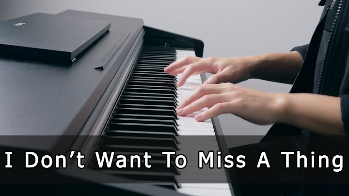 I Don't Want to Miss a Thing Piano version - Piano performance video thumbnail