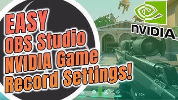 How to OBS Nvidia Nvenc Codec Game Recording Settings