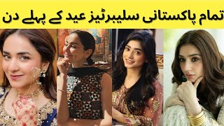 Hania Amir Sehar Khan Yumna Others Celebrities On Eid Day 1