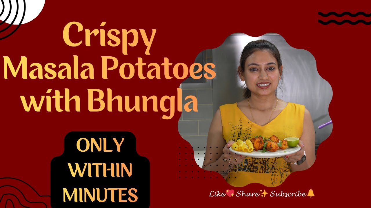 Crispy Masala Potatoes & Bhungla | Easy Indian Street-Style Recipe at Home
