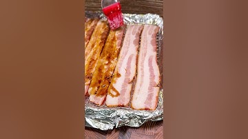 Root Beer Candied Bacon 👀 Full recipe on cookingintheyard.com 👍 #bacon #candiedbacon #easyrecipe