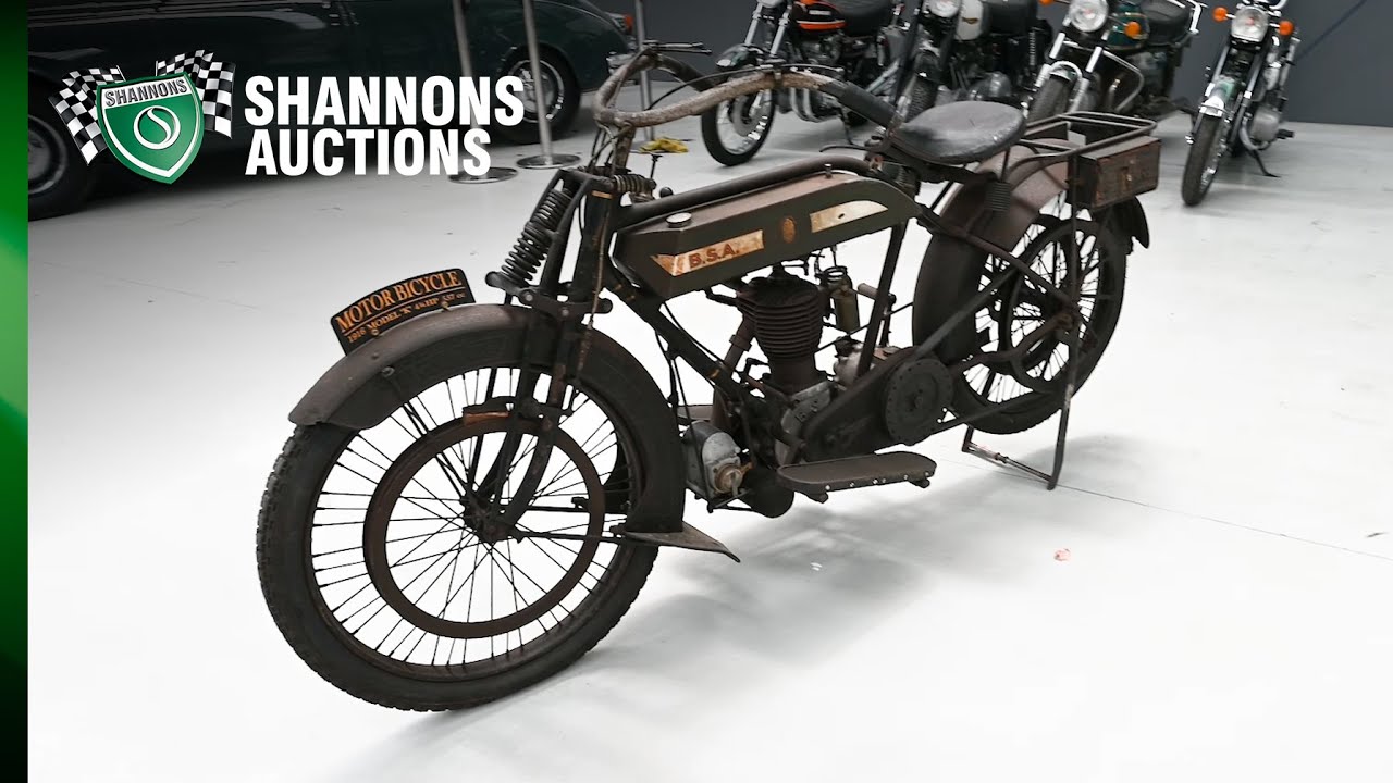 1916 BSA K Model Motorcycle - 2023 Shannons Summer Timed Online Auction
