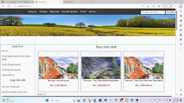 Code website PHP mysql - Giới thiệu du lịch và đặt tour