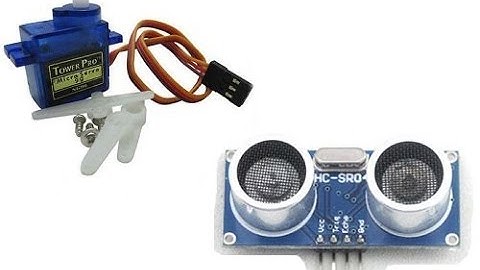 Подключение связки датчика HC SR04 и Servo SG90 к Arduino nano