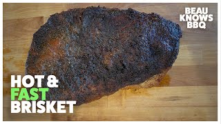 Hot and Fast Brisket on Weber Smokey Mountain
