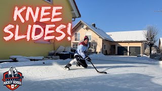 Eishockey Powerskating: Knee Slides