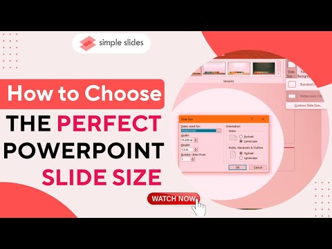 How to Change Slide Size in PowerPoint: Easy Tutorial for Beginners #simpleslides #powerpoint