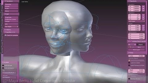 Maya Bento Head Converted to Avastar