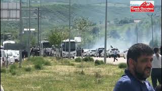 Aysel Doğanin Cenazesi̇ni̇n Şehre Gi̇ri̇şi̇nde Başlayan Olaylar Devam Edi̇yor...