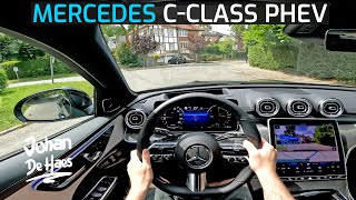 2022 MERCEDES C-CLASS PLUG-IN HYBRID C 300 e BREAK 313 HP POV TEST DRIVE