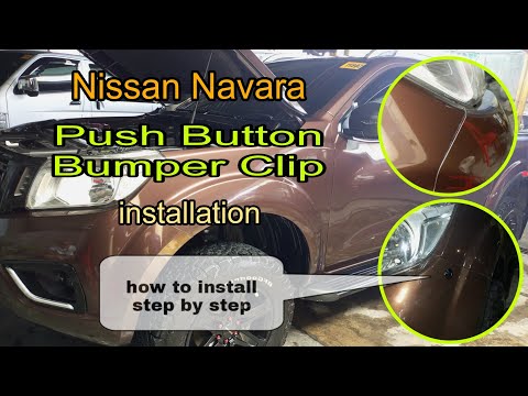 Nissan Navara | Push Button Bumper Clip installation (how to install) step by step