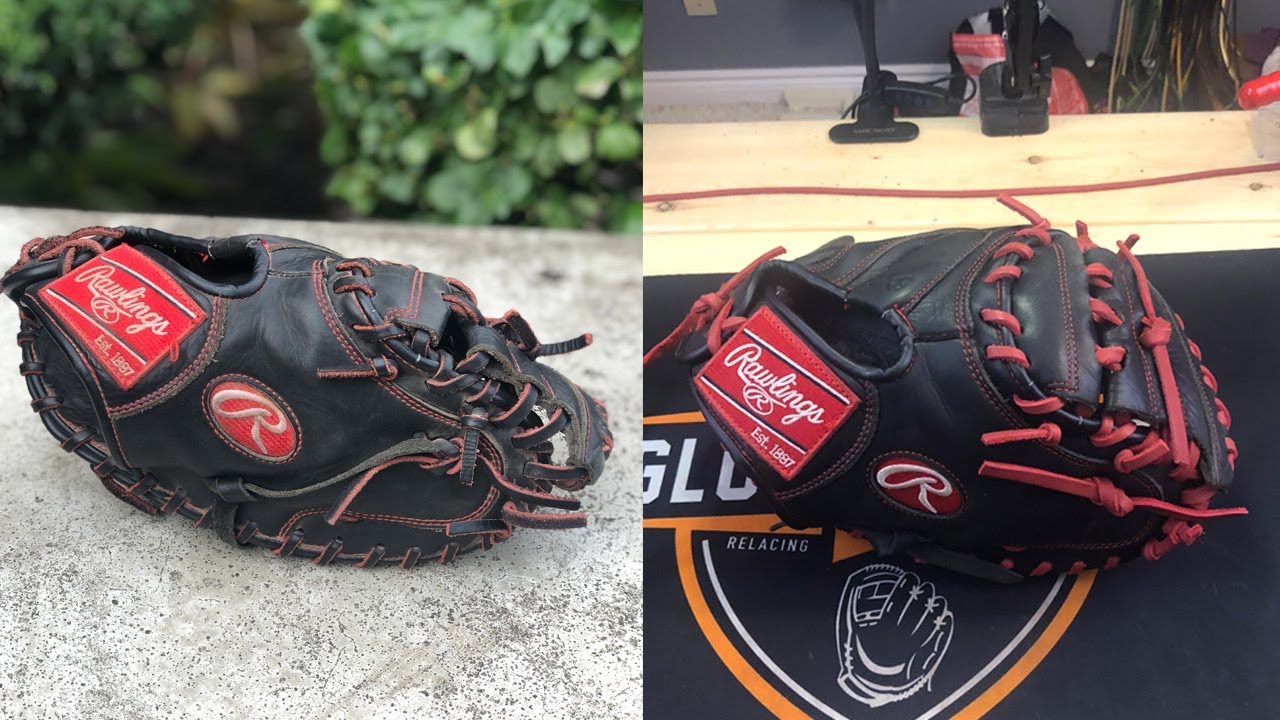 Rawlings R9 Catchers Mitt Relacing YouTube