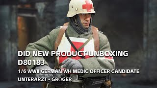 Unboxing video of D80183 1/6 WWII German WH Medic Officer Candidate, Unterazt - Gröger