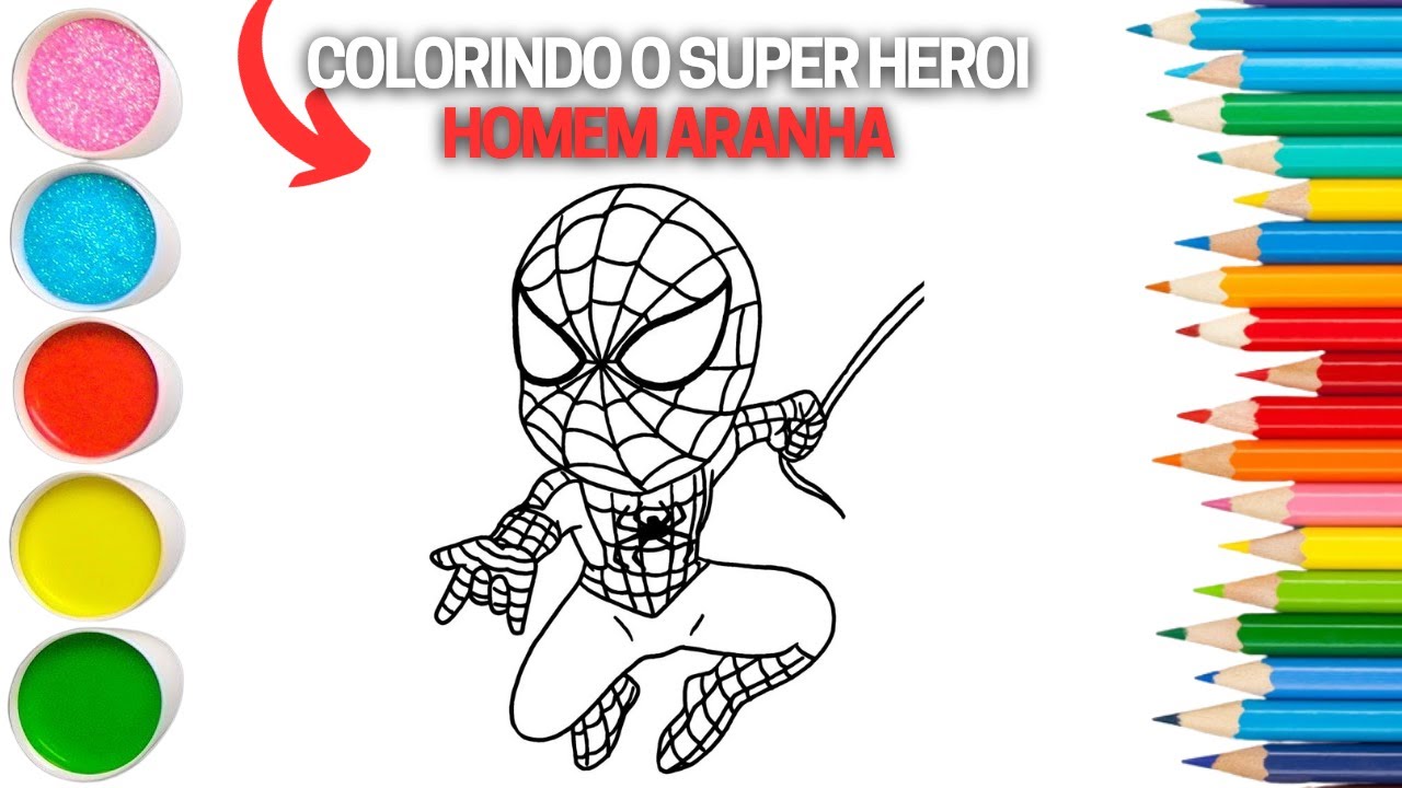 Desenhos do Homem-Aranha para colorir: Divirta-se com o herói