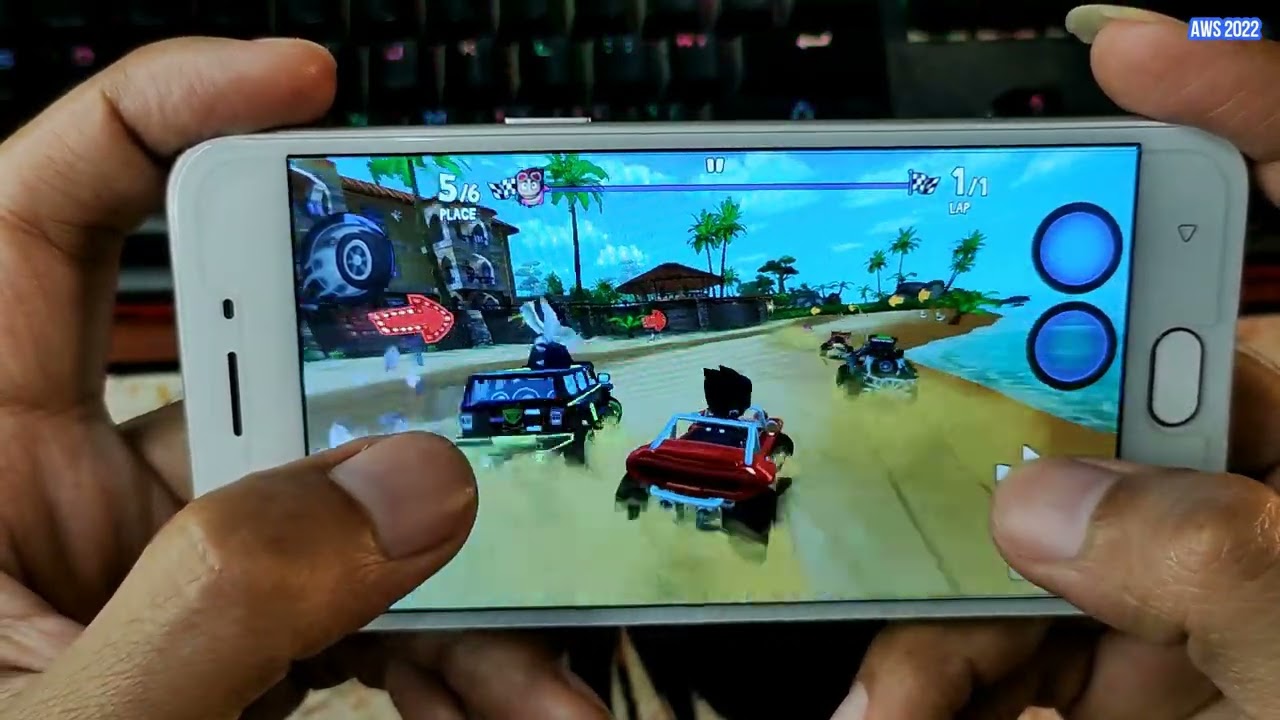 GAMING TEST OPPO A57 KELUARAN TAHUN 2016 | SNAPDRAGON 435 | UMX 4 BBRACING 2 R.A.C.E.