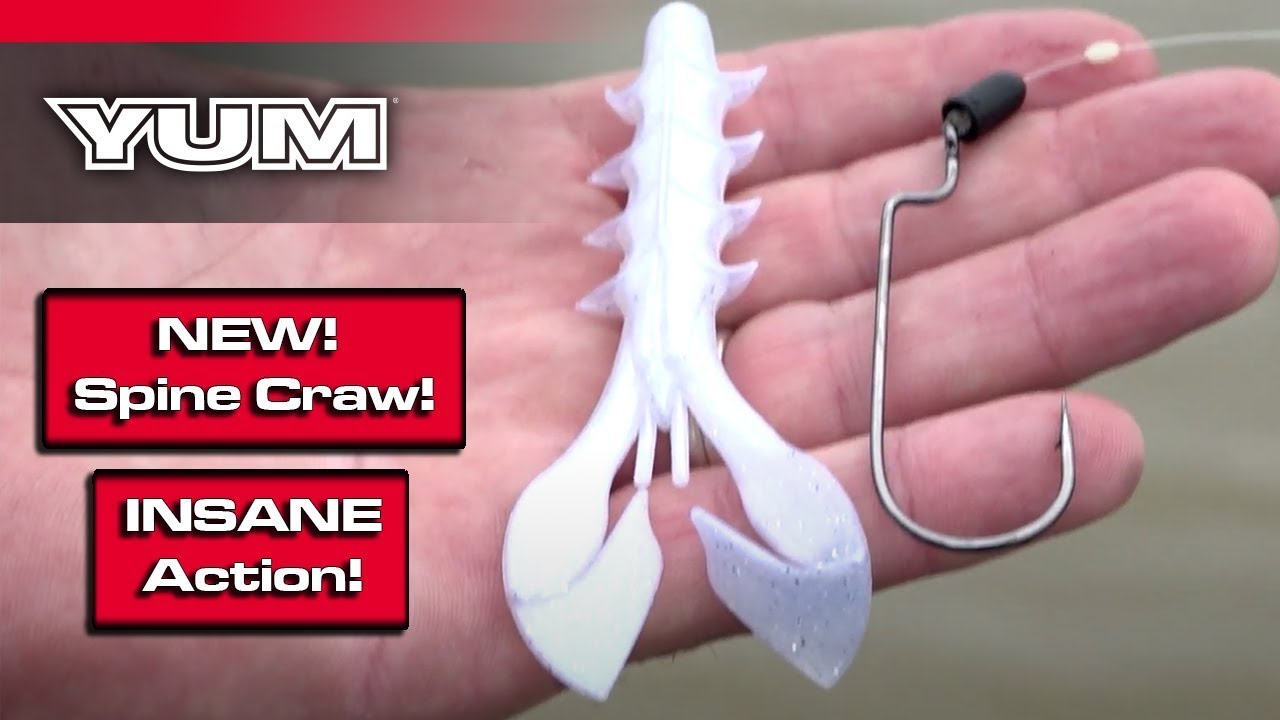 Introducing the YUM Spine Craw Soft Plastic Bass Fishing