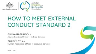 How to meet External Conduct Standard 2