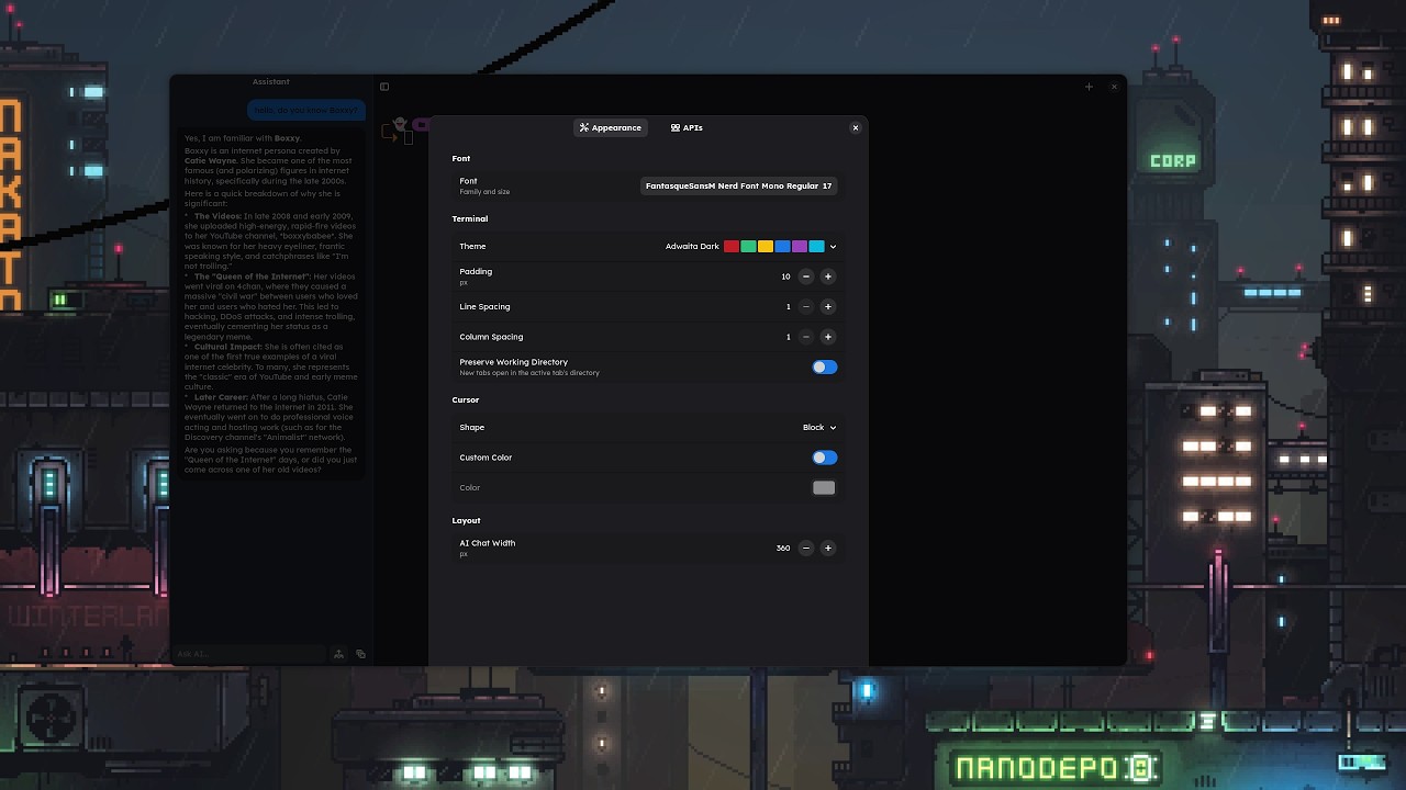 Boxxy — это новый терминал на GTK/Rust для GNOME со встроенным искусственным интеллектом.
