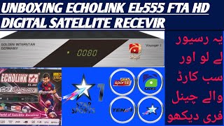 Unboxing Echolink El-555 Fta Hd Satellite Digital Recevir Full Review Echolink Recevir Usman