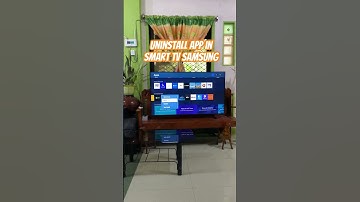 How to uninstall app in Smart tv Samsung | SaChie BIDYOU